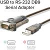 imagePlugable USB to Serial RS232 Adapter 5ft with COM Retention  Compatible with Windows Mac Linux DB9 DTE Male Connector Prolific PL2303GT Chipset Up to 1Mbps  PL2303DB9