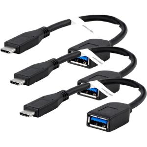 imagePlugable USB C to USB Adapter Cable with Driverless Technology Enables Connection of USB Type C Laptop Tablet or Phone to a USB 30 Device 8 inch  20 cm Pack of 3USBC to A Female 3Pack