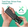 image:imagePlugable NVMe SSD Enclosure ToolFree USB 32 Gen 2 10Gbps M2 Case  ToolFree Aluminum Enclosure RTL9210 Chipset Support UASP and Trim M2 NVMe M Key BM Key for 2280 2260 2242 SSBlack
