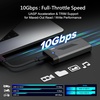 image:imagePlugable NVMe SSD Enclosure ToolFree USB 32 Gen 2 10Gbps M2 Case  ToolFree Aluminum Enclosure RTL9210 Chipset Support UASP and Trim M2 NVMe M Key BM Key for 2280 2260 2242 SSGrey