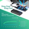 image:imagePlugable NVMe SSD Enclosure ToolFree USB 32 Gen 2 10Gbps M2 Case  ToolFree Aluminum Enclosure RTL9210 Chipset Support UASP and Trim M2 NVMe M Key BM Key for 2280 2260 2242 SSBlack