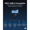 image:imagePlugable Thunderbolt 5 Cable Right Angle 80Gbps 240W Charging Thunderbolt Certified Up to 120Gbps Bandwidth Boost for Laptops amp Docks Works with Thunderbolt 43 USB4 USB C 26ft 80cm TBT5240W80R