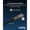 image:imagePlugable Thunderbolt 5 Cable Right Angle 80Gbps 240W Charging Thunderbolt Certified Up to 120Gbps Bandwidth Boost for Laptops amp Docks Works with Thunderbolt 43 USB4 USB C 26ft 80cm TBT5240W80R