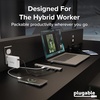 image:imagePlugable USB C Hub 10in1 Multiport Adapter 8K4K 144Hz HDMI 21 25G Ethernet 140W Charging 10Gbps Data Driverless IT Deployment for MacBook ProAir Windows Thunderbolt Chromebook USBC10IN1E