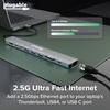 image:imagePlugable USB C Hub 10in1 Multiport Adapter 8K4K 144Hz HDMI 21 25G Ethernet 140W Charging 10Gbps Data Driverless IT Deployment for MacBook ProAir Windows Thunderbolt Chromebook USBC10IN1E