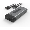 image:imagePlugable NVMe SSD Enclosure ToolFree USB 32 Gen 2 10Gbps M2 Case  ToolFree Aluminum Enclosure RTL9210 Chipset Support UASP and Trim M2 NVMe M Key BM Key for 2280 2260 2242 SSGrey