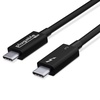 image:imagePlugable Thunderbolt 3 Cable 40Gbps Supports 100W 20V 5A Charging 26ft  80cm ThunderboltCertified USB C Compatible  Driverless26 feet
