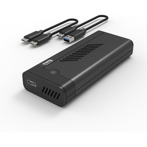 image:imagePlugable NVMe SSD Enclosure ToolFree USB 32 Gen 2 10Gbps M2 Case  ToolFree Aluminum Enclosure RTL9210 Chipset Support UASP and Trim M2 NVMe M Key BM Key for 2280 2260 2242 SSBlack