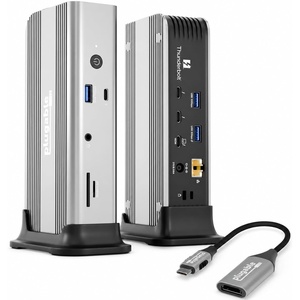 image:imagePlugable Thunderbolt 5 Docking Station Bundle with USBC to HDMI 21 Adapter 140W Charging Dual 6K Mac Dual 8K Windows 80120Gbps 25GbE Driverless