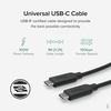 image:imagePlugable 10Gbps USB C to USB C Cable 33 feet 1 Meter 5A USBIF Certified USB 31 Gen 2 TypeC  Driverless Pack of 533 feet Pack of 5