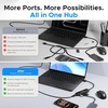 image:imagePlugable USB A 30 Hub 4in1 Splitter 4 USBA Ports for Laptop PC 07ft  High Speed USB 30 Multiple Port Dock USB Expander 4 Port Work for Laptop PC USB Flash Drive Mouse Keyboard