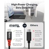 image:imagePlugable USB C to USB C Cable Data Blocker Charge Only Cable 1m33ft 240W Safe Fast Charging for MacBook iPhone 1516 Galaxy S24 Steam Deck and More USBC Devices USBCCC1M Pack of 21 meter Pack of 2