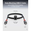 image:imagePlugable USB C to USB C Cable Data Blocker Charge Only Cable 1m33ft 240W Safe Fast Charging for MacBook iPhone 1516 Galaxy S24 Steam Deck and More USBC Devices USBCCC1M Pack of 21 meter Pack of 2