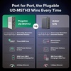 image:imagePlugable USBC Triple Display Laptop Docking Station 3 Monitors 15in1 3X HDMI Dual 4K or Triple 1x 4K60  2X 1080p 25GbE 100W PD 30W USBC Charge Port Driverless for Windows UDMSTH3