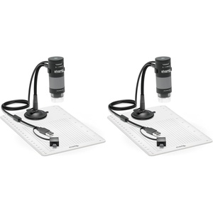 image:imagePlugable USB Digital Microscope 250x 2MP Micro Camera with Flexible Arm Stand  Handheld USB amp USBC Microscope Windows Mac ChromeOS Linux Android iPad Compatible Pack of 2250X Magnification Pack of 2