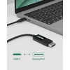 image:imagePlugable USB C to DisplayPort Bi Directional Cable 6 feet 18m Up to 4K at 60Hz USB C DisplayPort Cable  Compatible with Thunderbolt and USBC  Driverless Pack of 2USB Type C Pack of 2