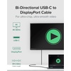 image:imagePlugable USB C to DisplayPort Bi Directional Cable 6 feet 18m Up to 4K at 60Hz USB C DisplayPort Cable  Compatible with Thunderbolt and USBC  Driverless Pack of 2USB Type C
