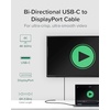 image:imagePlugable USB C to DisplayPort Bi Directional Cable 6 feet 18m Up to 4K at 60Hz USB C DisplayPort Cable  Compatible with Thunderbolt and USBC  Driverless Pack of 2USB Type C Pack of 2