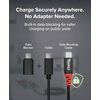 image:imagePlugable USB C to USB C Cable Data Blocker Charge Only Cable 2m66ft 240W Safe Fast Charging for MacBook iPhone 1516 iPad Galaxy S24 XPS and More USBC Devices USBCCC2M Pack of 22 meters Pack of 2