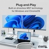 image:imagePlugable USBC Docking Station Dual 4K 60Hz HDMI 65W Charging Gigabit Ethernet 1x USBC 5Gbps 3X USBA Audio WindowsChromeOS USBCUSB4Thunderbolt Driverless UDMSTH2 Pack of 3Dual Display Pack of 3