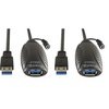 image:imagePlugable 10 Meter 32 Foot USB 30 Active Extension Cable with AC Power Adapter BackVoltage Protection and Driverless Technology Pack of 210m 32ft Pack of 2