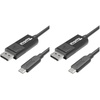 image:imagePlugable USB C to DisplayPort Bi Directional Cable 6 feet 18m Up to 4K at 60Hz USB C DisplayPort Cable  Compatible with Thunderbolt and USBC  Driverless Pack of 2USB Type C Pack of 2