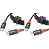 image:imagePlugable USB C to USB C Cable Data Blocker Charge Only Cable 2m66ft 240W Safe Fast Charging for MacBook iPhone 1516 iPad Galaxy S24 XPS and More USBC Devices USBCCC2M Pack of 22 meters Pack of 2