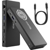 image:imagePlugable USBC Docking Station Dual 4K 60Hz HDMI 65W Charging Gigabit Ethernet 1x USBC 5Gbps 3X USBA Audio WindowsChromeOS USBCUSB4Thunderbolt Driverless UDMSTH2 Pack of 3Dual Display