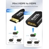 image:imagePlugable Mini HDMI to HDMI Adapter 4K 60Hz BiDirectional HDMI 20