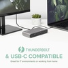 image:imagePlugable Thunderbolt 3 and USB C Dock with 60W Charging Compatible with MacBookMacBook Pro and Windows Dual DisplayPort or HDMI with Included Adapter 2X USBC 3X USB 30 Gigabit Ethernet