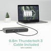 image:imagePlugable Thunderbolt 3 and USB C Dock with 60W Charging Compatible with MacBookMacBook Pro and Windows Dual DisplayPort or HDMI with Included Adapter 2X USBC 3X USB 30 Gigabit Ethernet