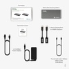 image:imagePlugable Thunderbolt 3 and USB C Dock with 60W Charging Compatible with MacBookMacBook Pro and Windows Dual DisplayPort or HDMI with Included Adapter 2X USBC 3X USB 30 Gigabit Ethernet