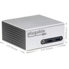 image:imagePlugable Universal USB 30 Docking Station with Dual Video Outputs and 4K Support for Windows 10 81 7 HDMI and DVI or VGA Gigabit Ethernet Audio 4 USB 30 Ports VESA Mount Aluminum Mini