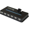 image:imagePlugable USB 20 10Port High Speed Hub with Power Adapter and Two FlipUp Ports