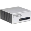 image:imagePlugable Universal USB 30 Docking Station with Dual Video Outputs and 4K Support for Windows 10 81 7 HDMI and DVI or VGA Gigabit Ethernet Audio 4 USB 30 Ports VESA Mount Aluminum Mini