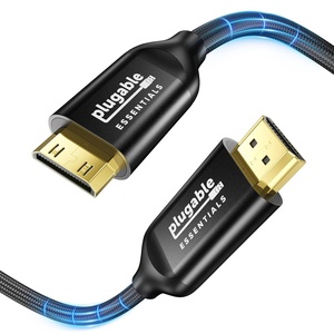 image:imagePlugable Mini HDMI to HDMI Cable 66FT 4K 60Hz BiDirectional HDMI 20